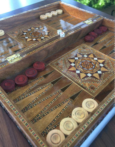 Extra large combo backgammon - large,