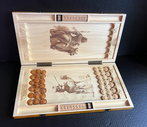 Backgammon set eastern themed - set/eastern,