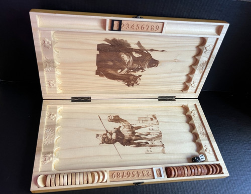 Handcrafted backgammon set - handcrafted,